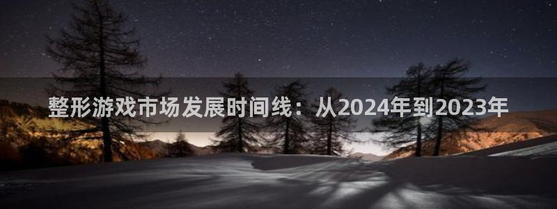 ag街机集团公司怎么样：整形游戏市场发展时间线：从2024年到2023年